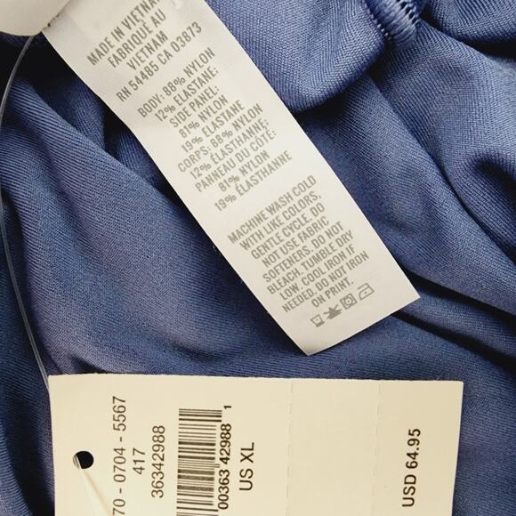 NWT Aerie Offline Real Me Crossover Super Flare Legging XL 32" Marbled Blue Yoga - Picture 9 of 13